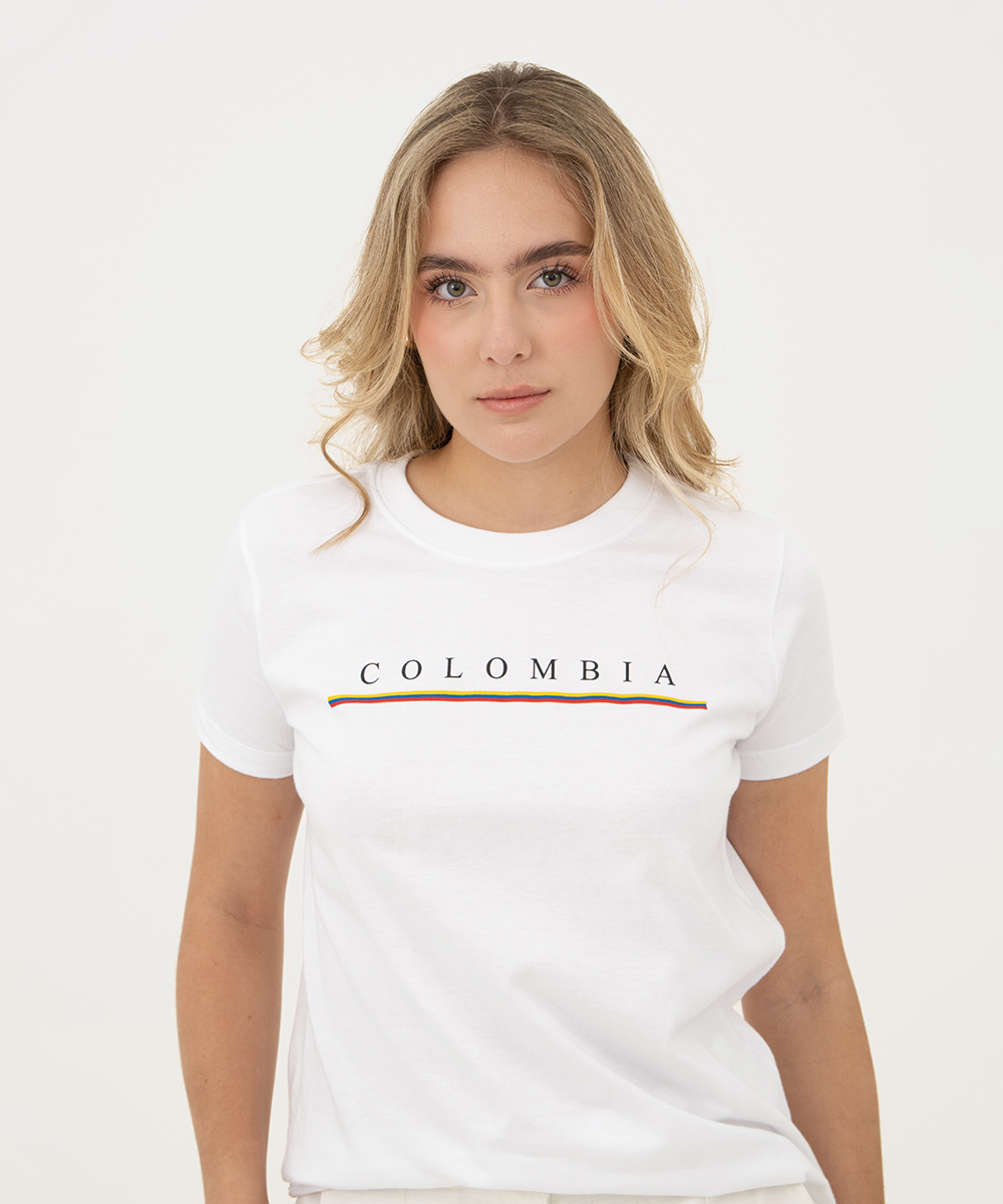 Mini t shirt basic típica Blanco