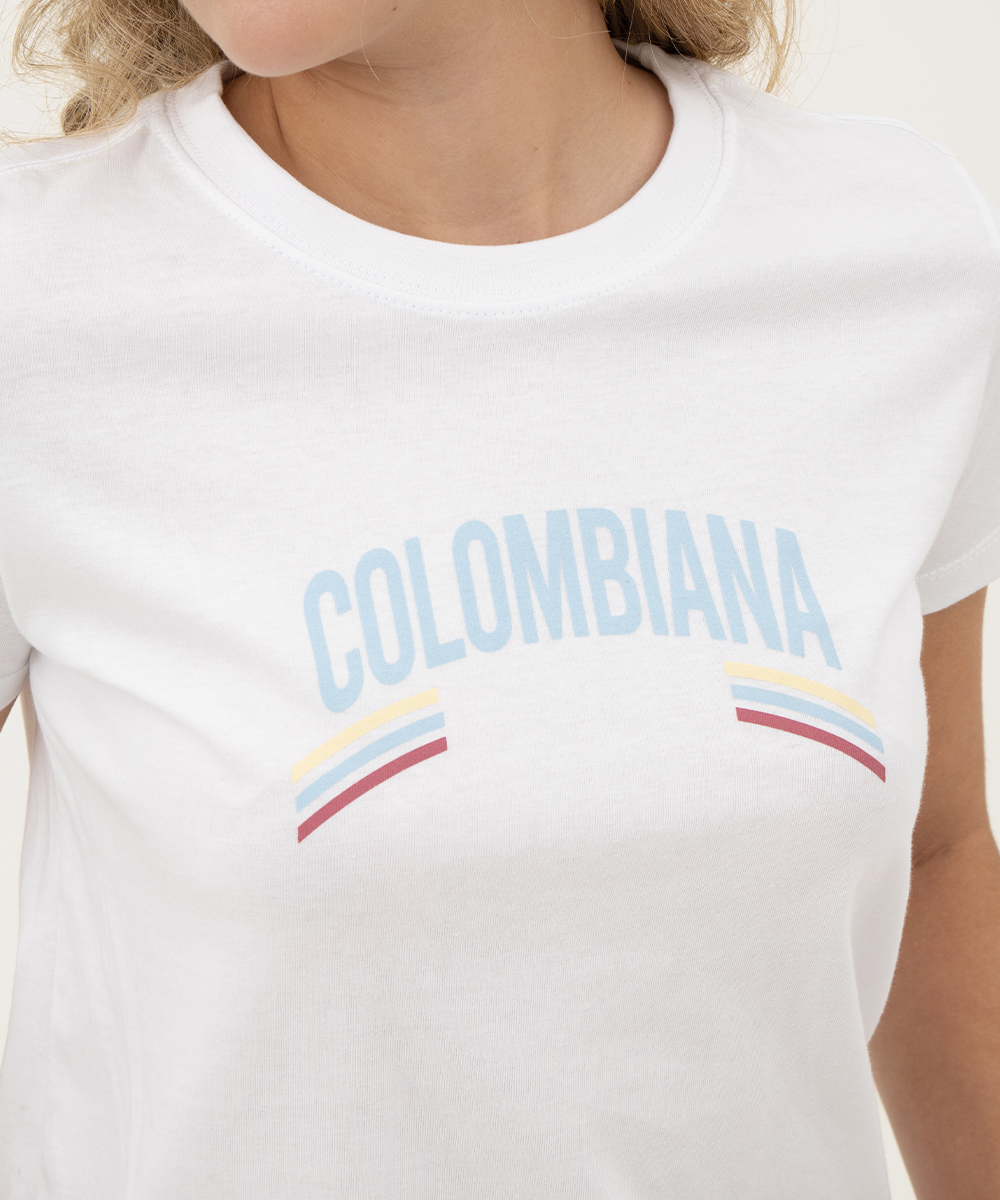 Mini t shirt basic típica Blanco