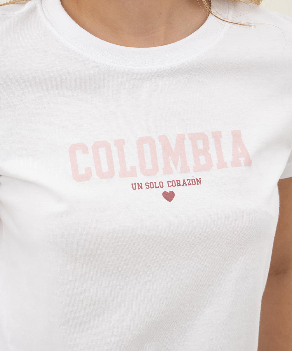 Mini t shirt basic típica Blanco