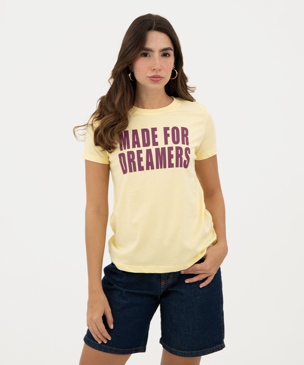 Mini t shirt basic Amarillo Pastel
