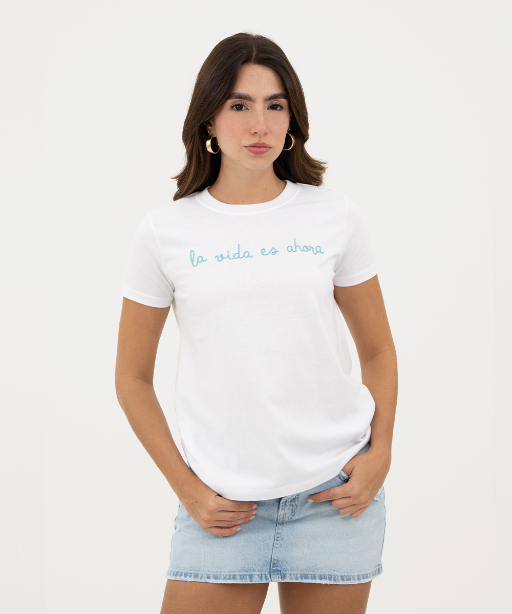 Mini t shirt basic Blanco