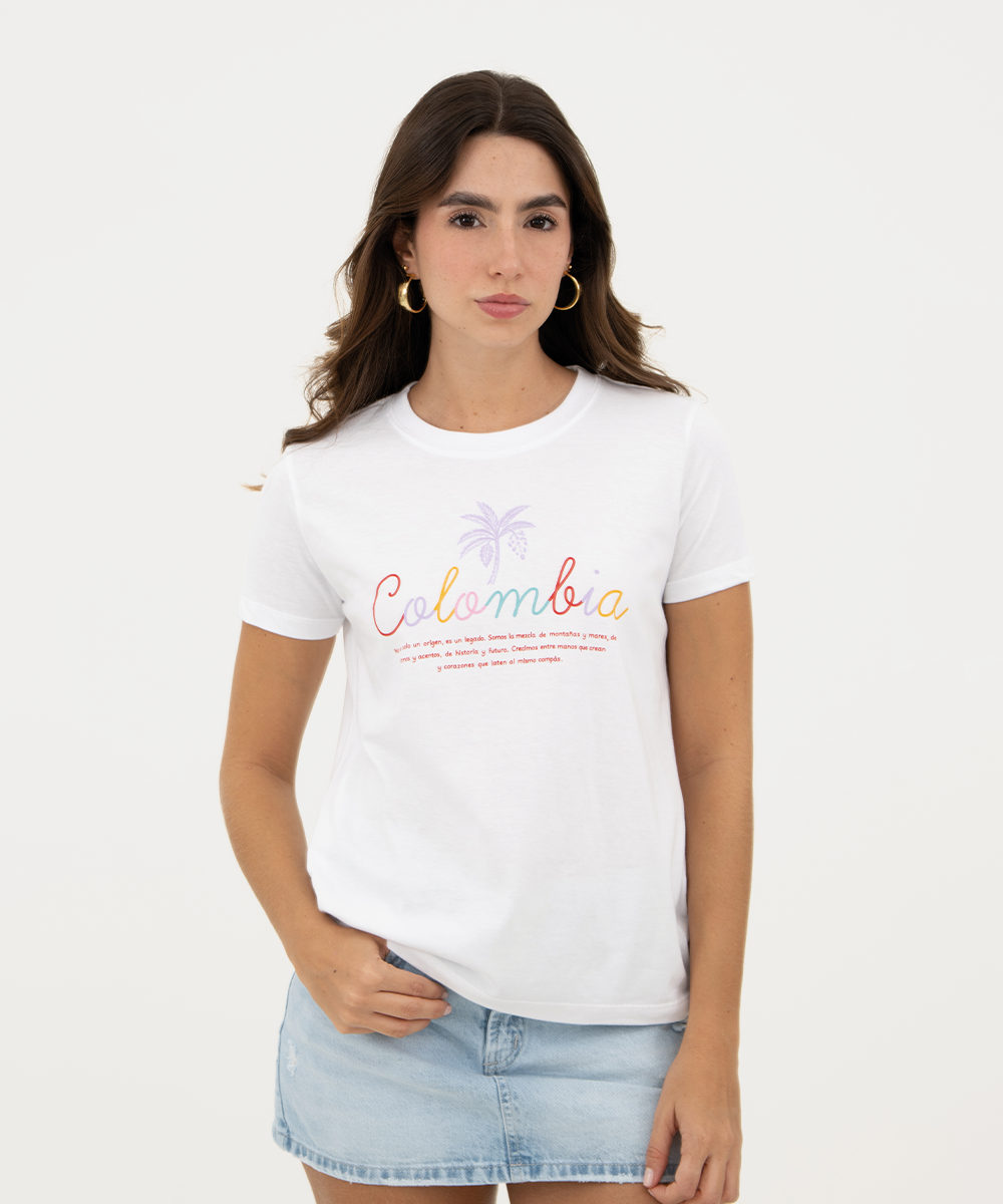 Mini t shirt basic Blanco