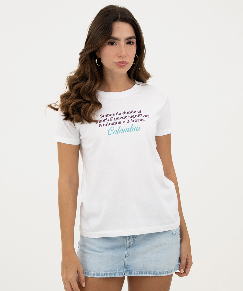 Mini t shirt basic Blanco