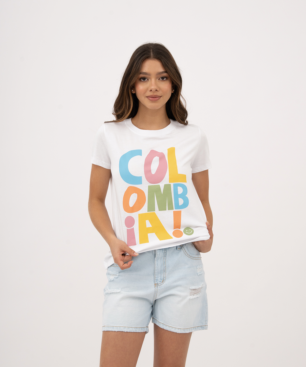 Mini t shirt basic tipica BLANCO