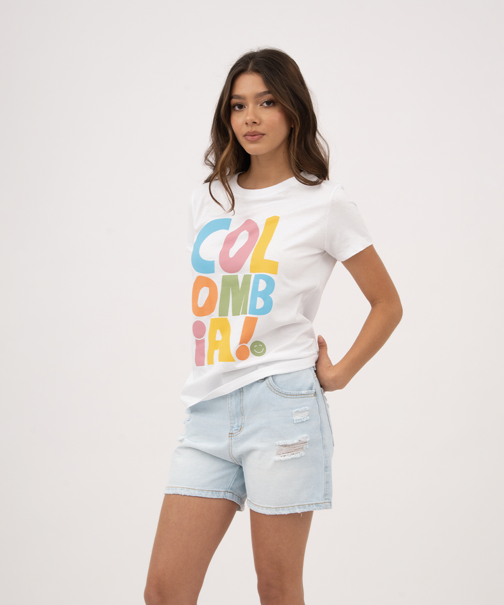 Mini t shirt basic tipica BLANCO