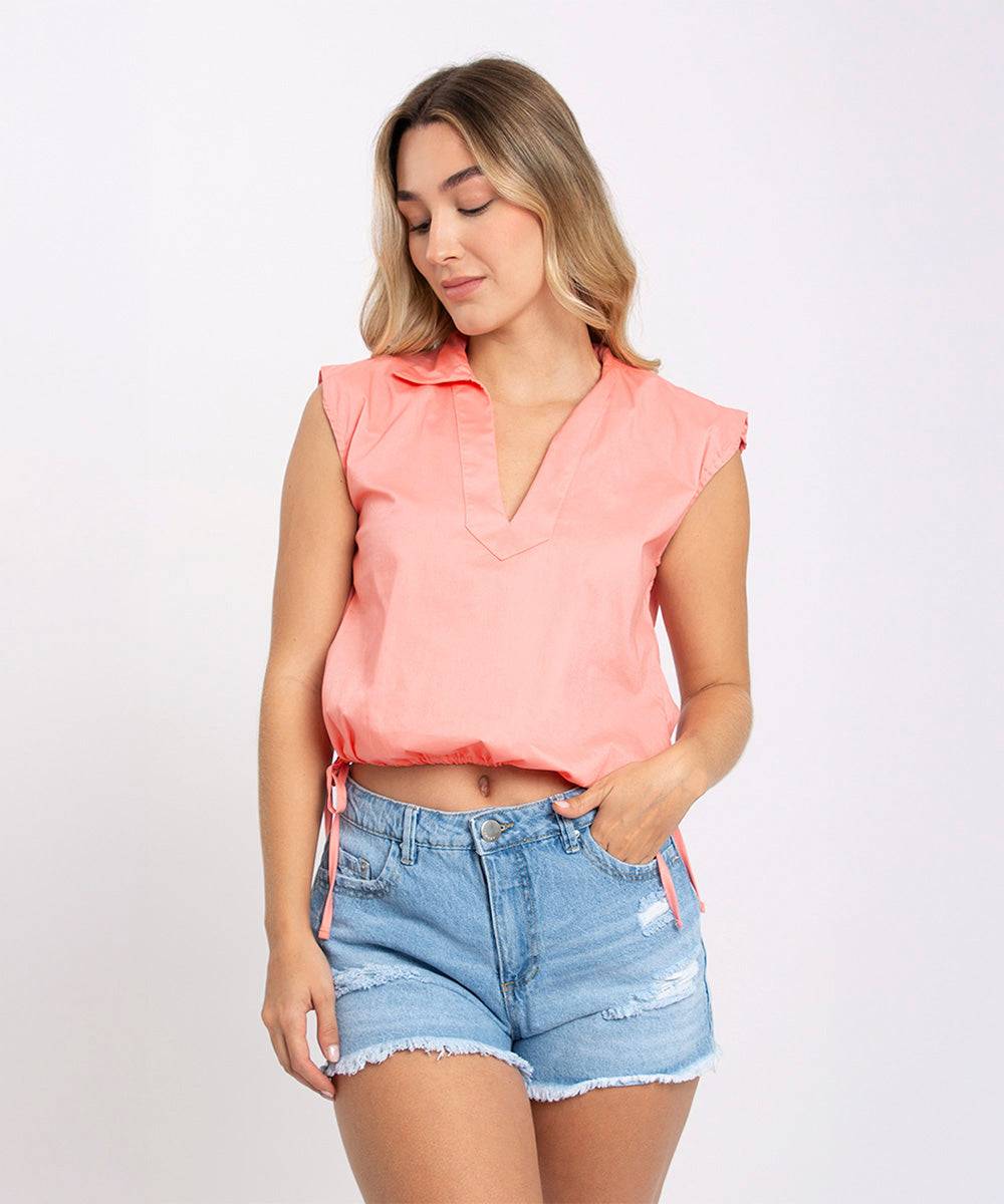 Short Ruedo Burdo Azul Cielo Short Índigos Para Mujer | Ticket Store Colombia 1