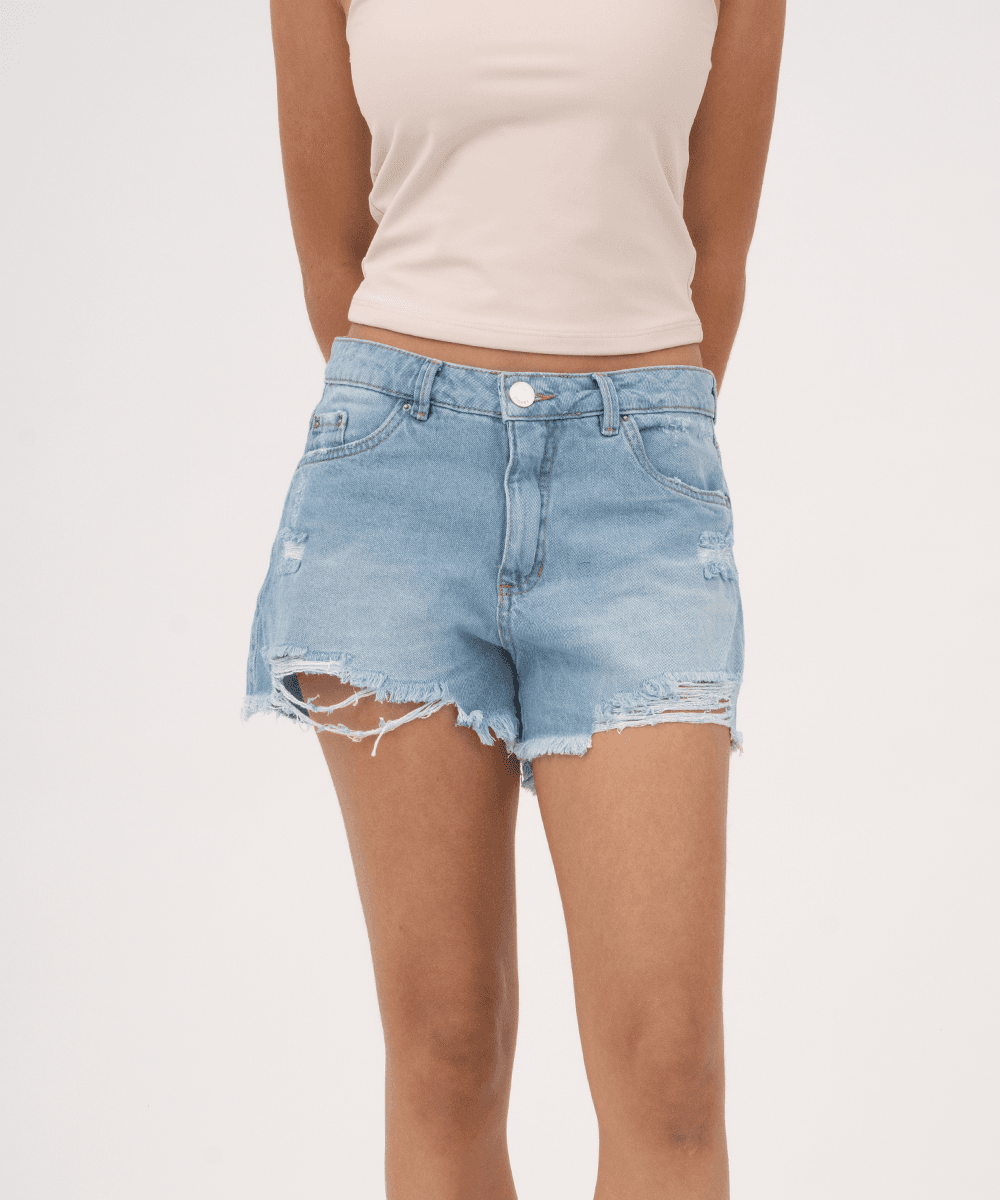 Short 5 bolsillos AZUL CIELO