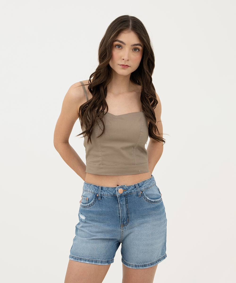 Short 5 bolsillos Azul