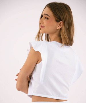 Blusa Manga Volante Blanco Blusas Para Mujer | Ticket Store Colombia 3