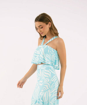 Blusa Fluida Azul Cielo Blusas Para Mujer | Ticket Store Colombia 3