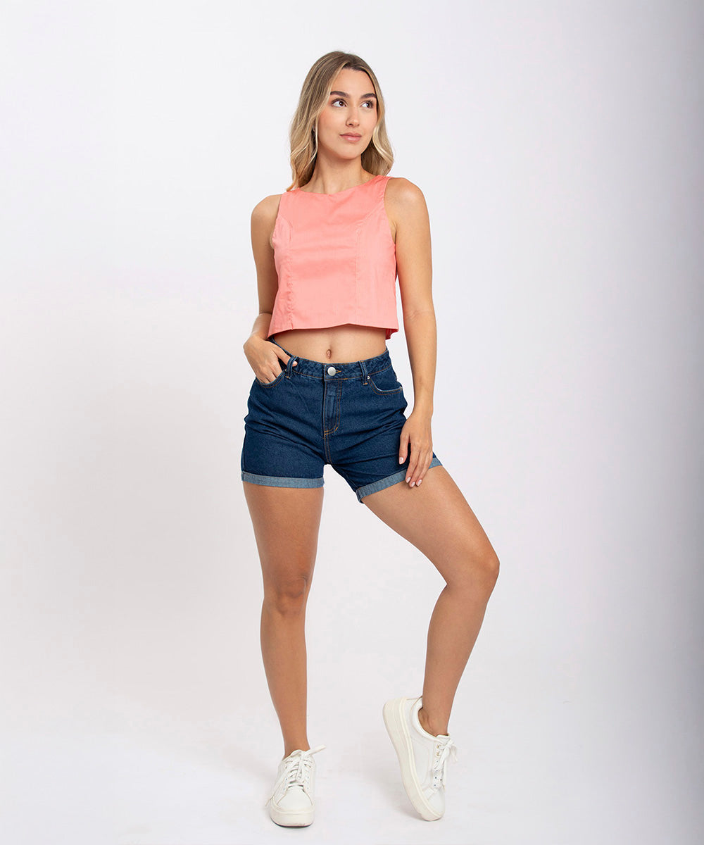Blusa Con Moño En Espalda Rubor Blusas Para Mujer | Ticket Store Colombia 2