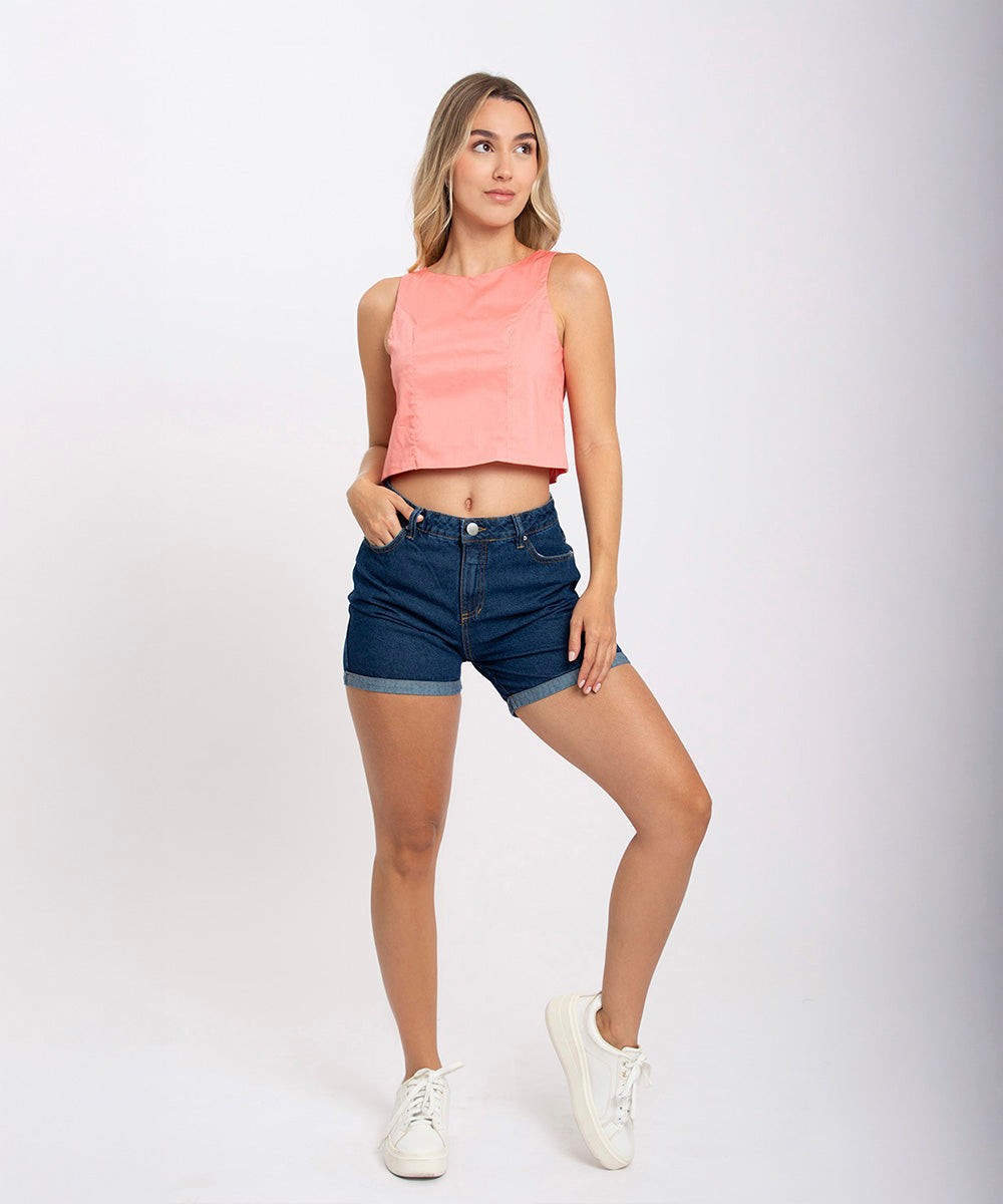 Blusa Con Moño En Espalda Rubor Blusas Para Mujer | Ticket Store Colombia 2