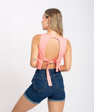 Blusa Con Moño En Espalda Rubor Blusas Para Mujer | Ticket Store Colombia 3