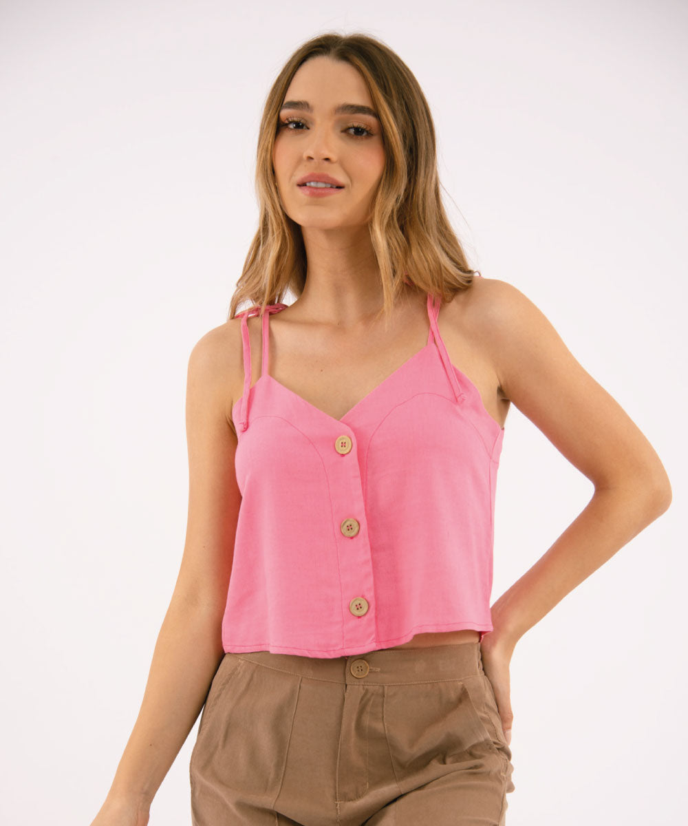 Blusa Tiras ROSADO