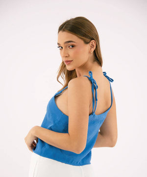 Blusa Tiras Azul Blusas Para Mujer | Ticket Store Colombia 4
