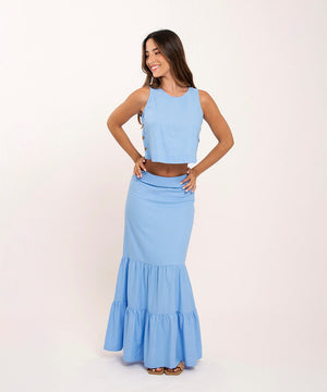 Blusa Manga Sisa Azul Radiante Blusas Para Mujer | Ticket Store Colombia 2