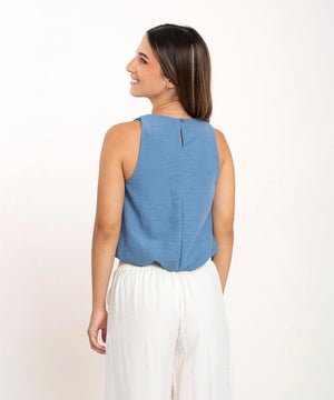 Blusa Globo Sisa Azul Blusas Para Mujer | Ticket Store Colombia 3