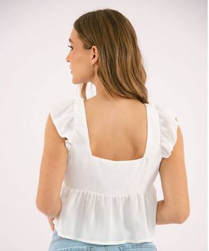 Blusa Silueta Amplia Blanco Blusas Para Mujer | Ticket Store Colombia 3