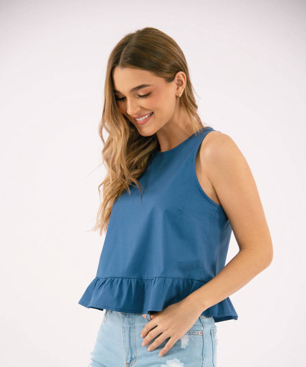 Blusa Sisa Azul Profundo Blusas Para Mujer | Ticket Store Colombia 2
