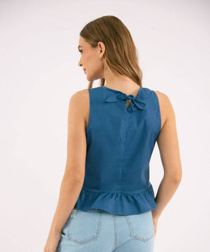 Blusa Sisa Azul Profundo Blusas Para Mujer | Ticket Store Colombia 3