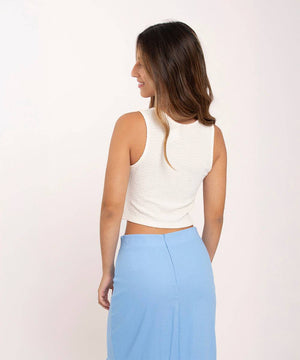 Chaleco Con Cordon Beige Blusas Para Mujer | Ticket Store Colombia 3