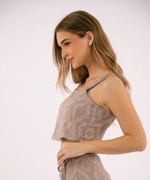 Crop Top Tiras Camel Blusas Para Mujer | Ticket Store Colombia 3