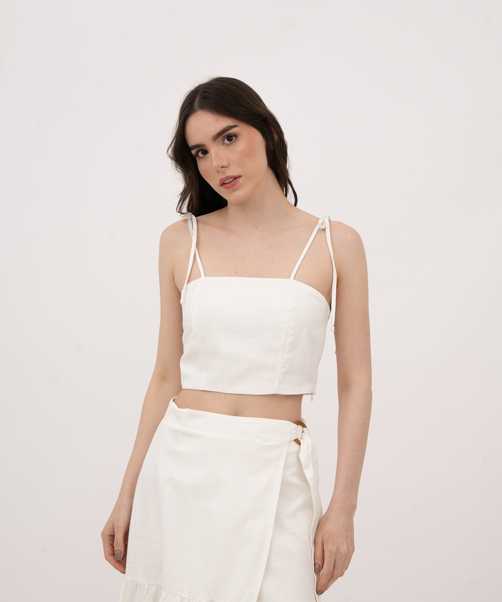 Blusa tiras BLANCO