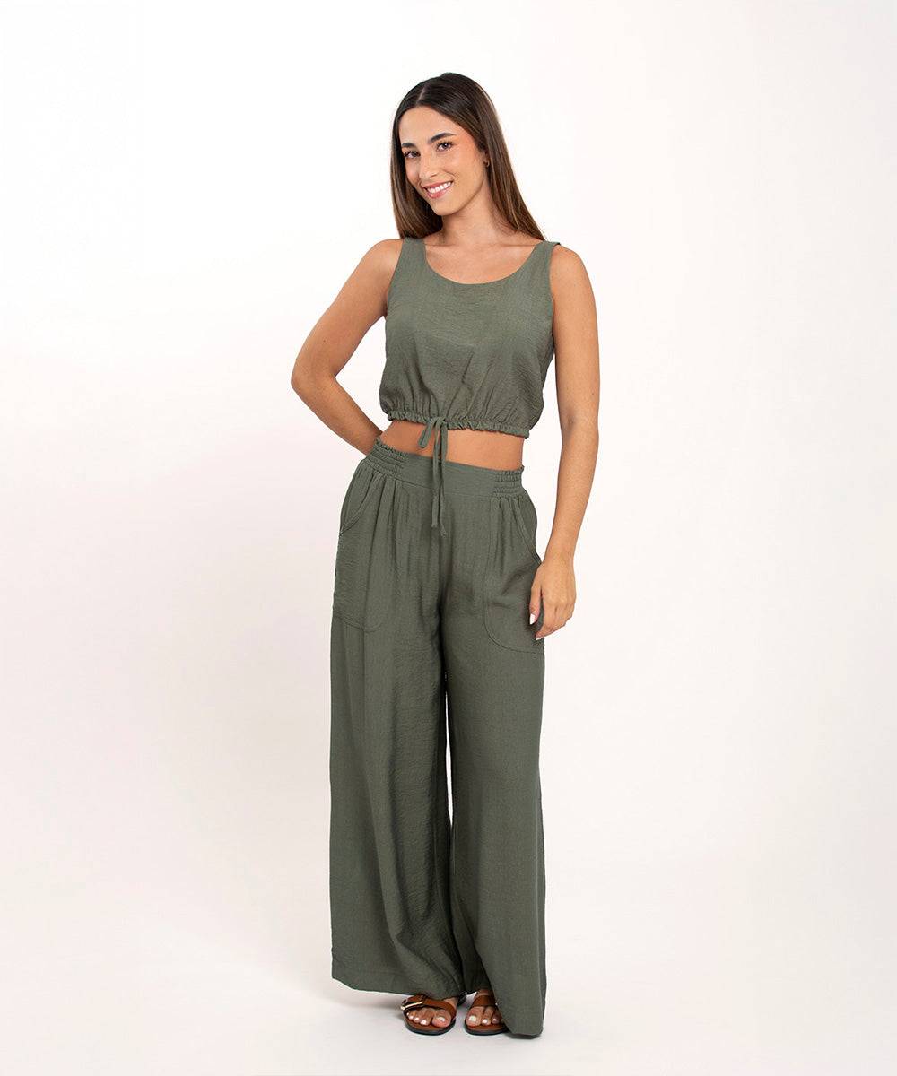 Blusa Sisa Elastico Cintura Verde Blusas Para Mujer | Ticket Store Colombia 2