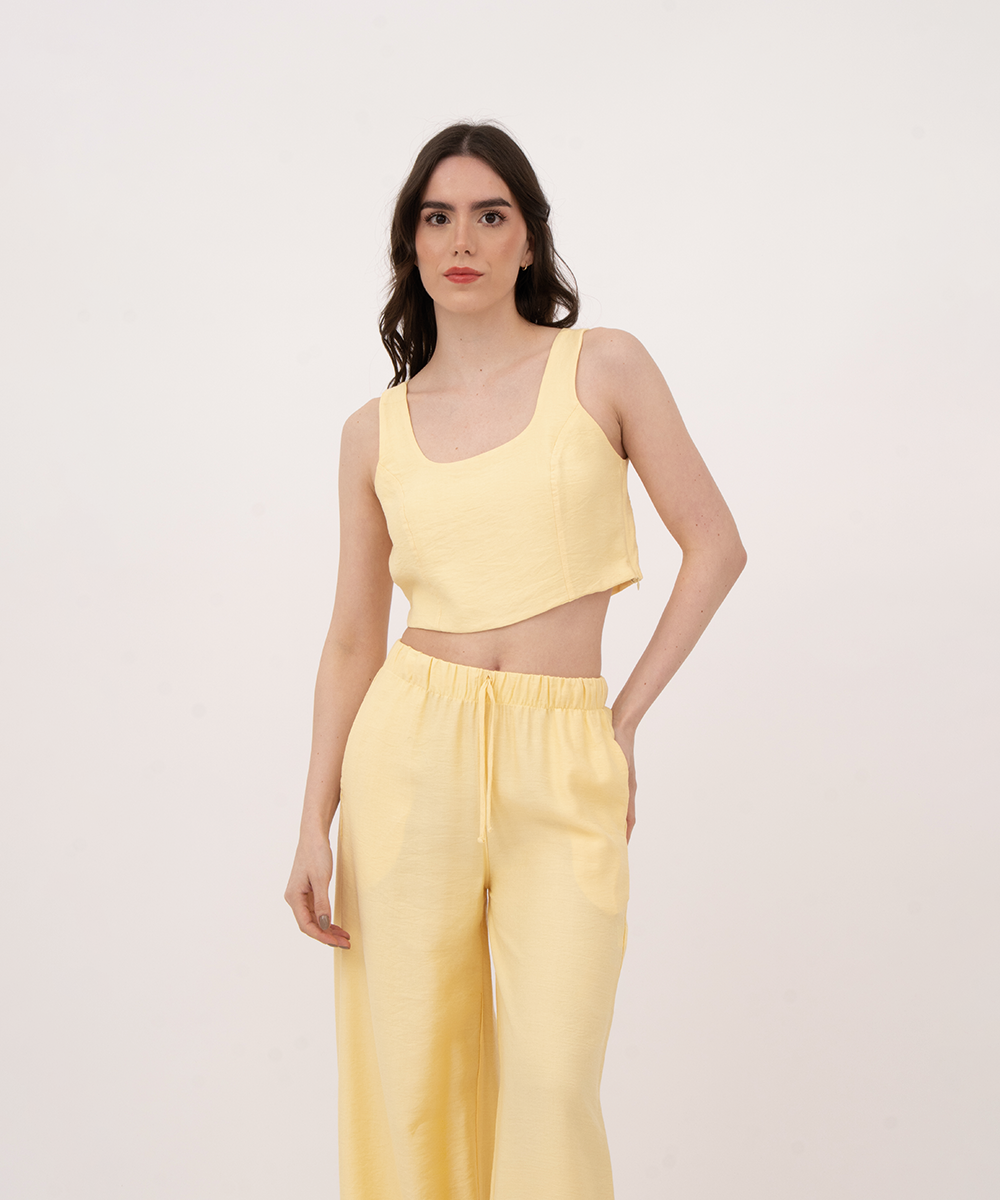 Blusa sisa AMARILLO PASTEL