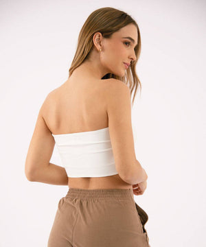 Blusa Strapless Blanco Blusas Para Mujer | Ticket Store Colombia 3