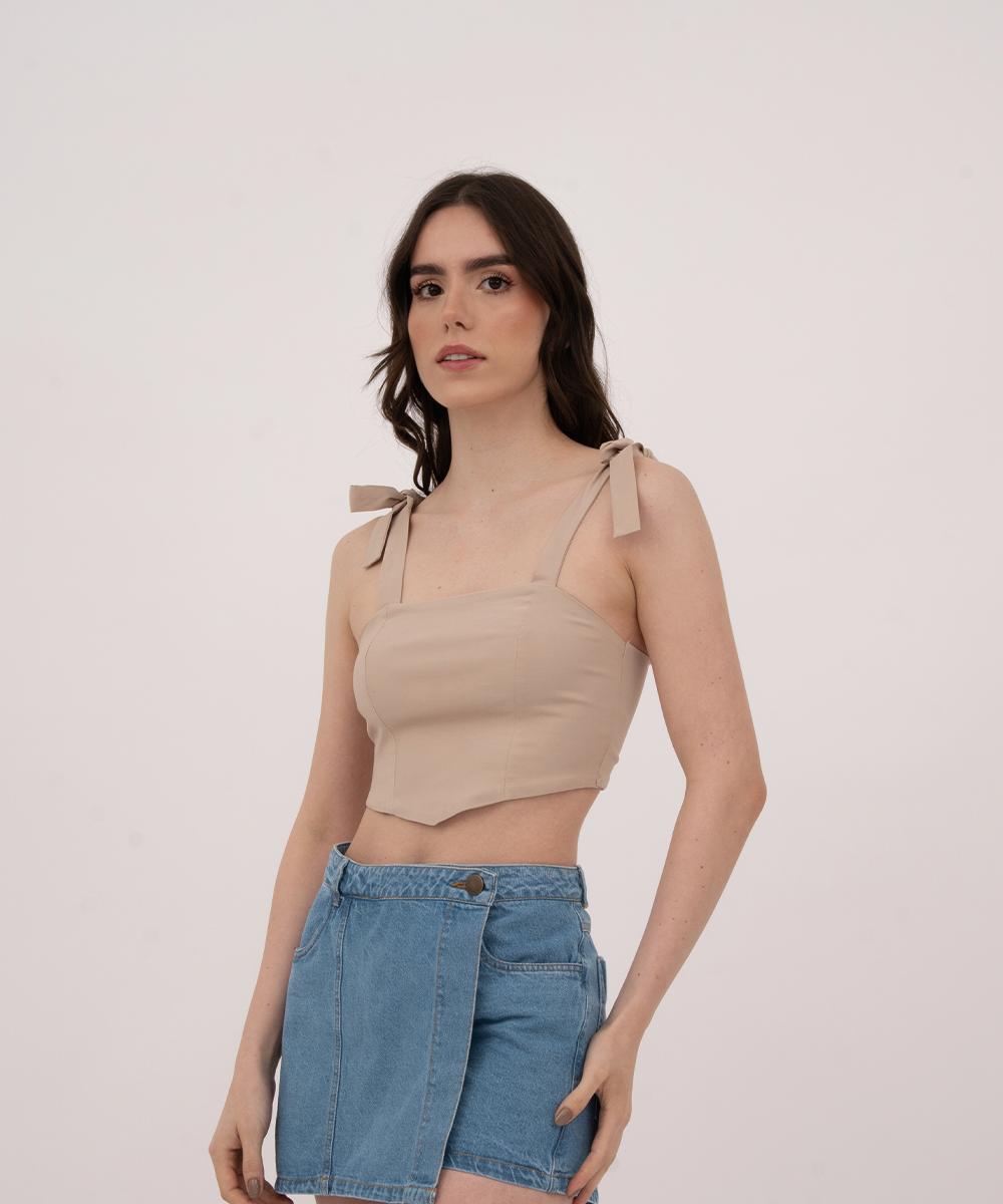 Blusa con tiras CAMEL