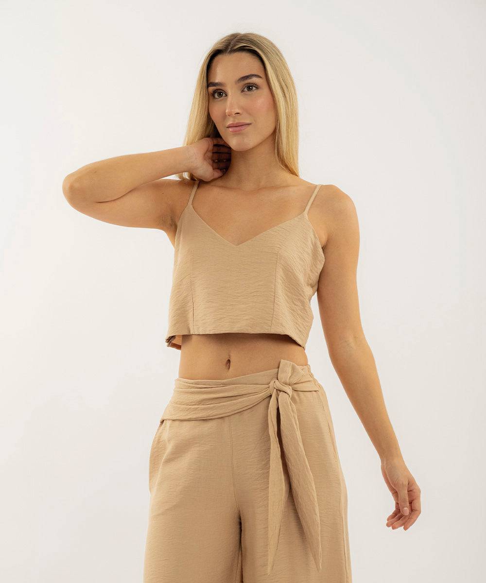 Blusa Tiras Camel Blusas Para Mujer | Ticket Store Colombia 1