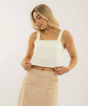 Blusa Con Moño En Espalda Blanco Blusas Para Mujer | Ticket Store Colombia 2