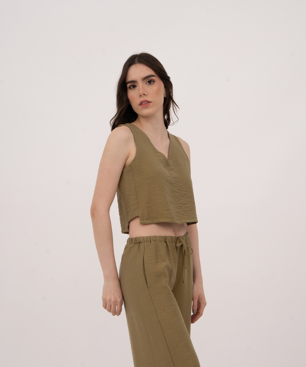 Blusa sisa VERDE OLIVA