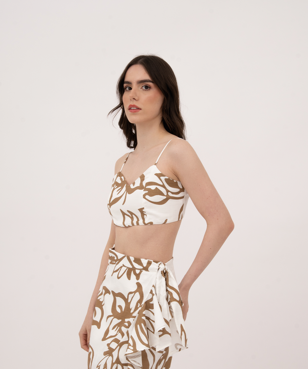 Crop top tiras CAMEL