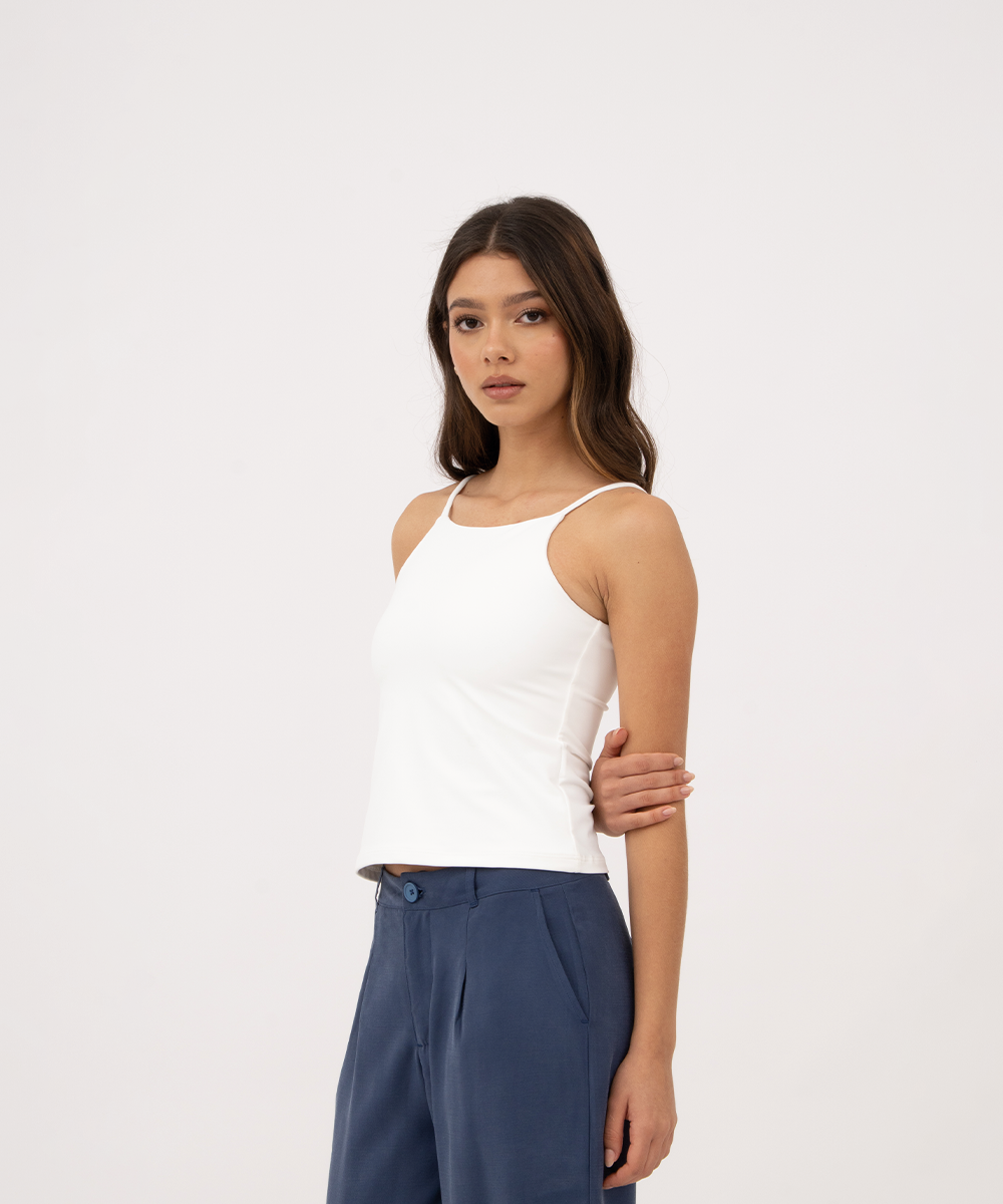 Top tiras BLANCO