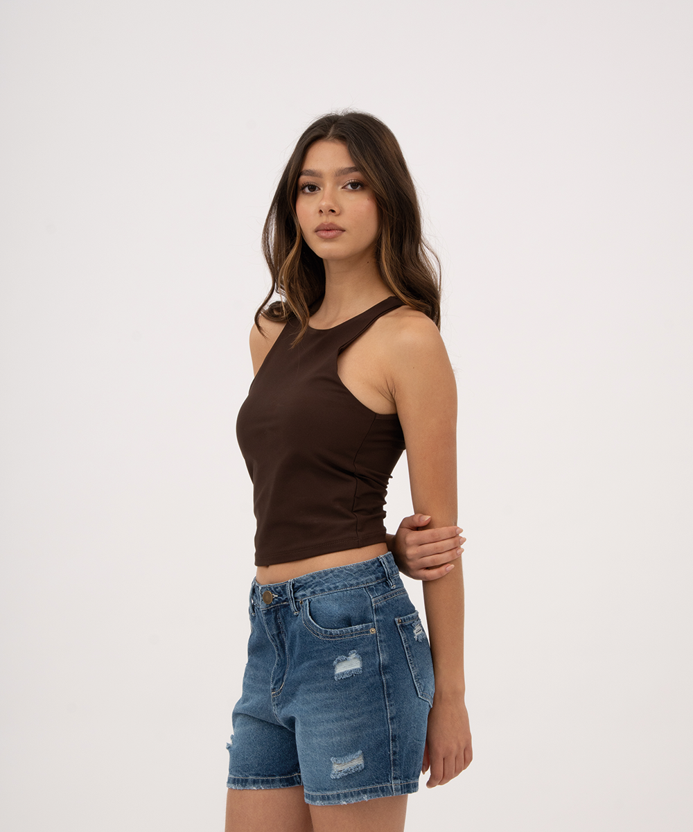 Crop top sisa CHOCOLATE
