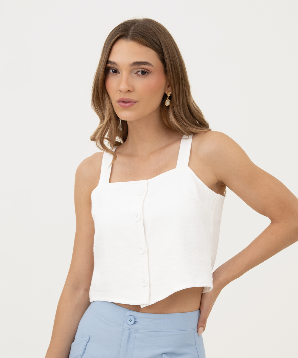 Blusa tiras BLANCO