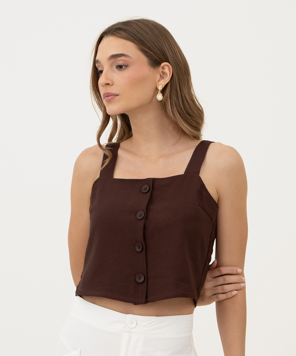 Blusa tiras CHOCOLATE