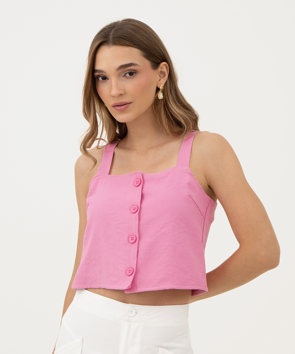 Blusa tiras ROSADO