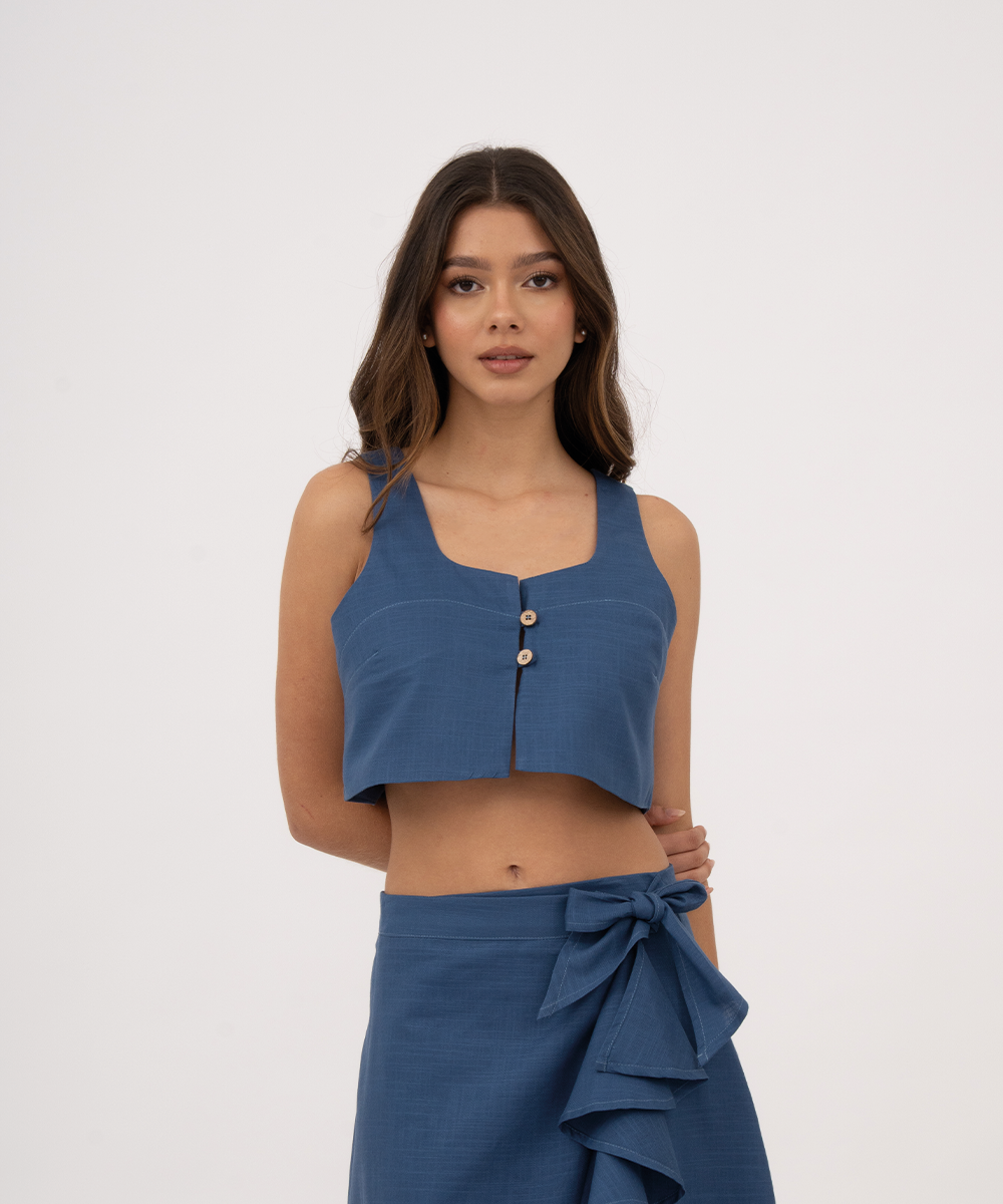 Blusa sisa AZUL PROFUNDO