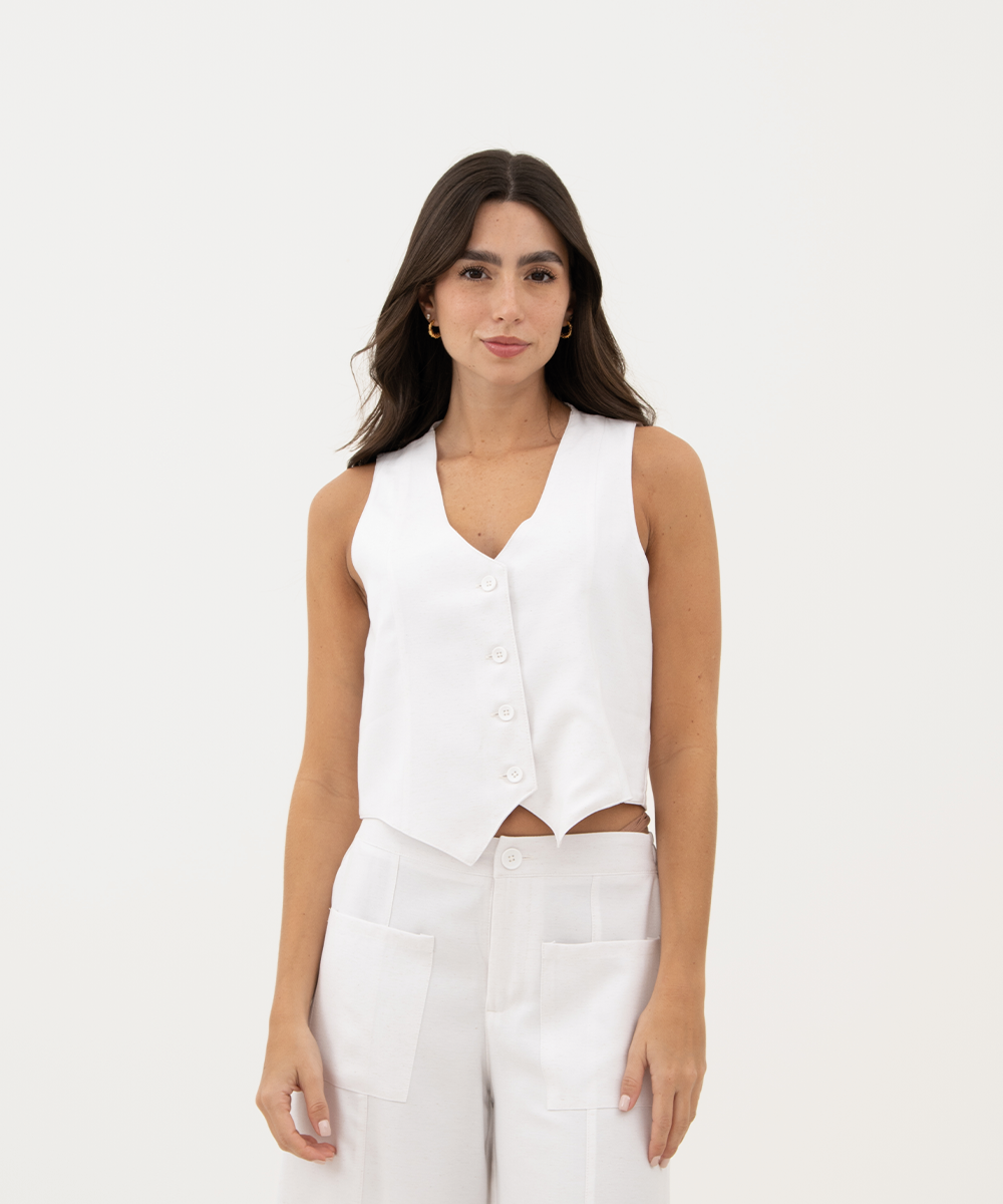 Chaleco básico BLANCO