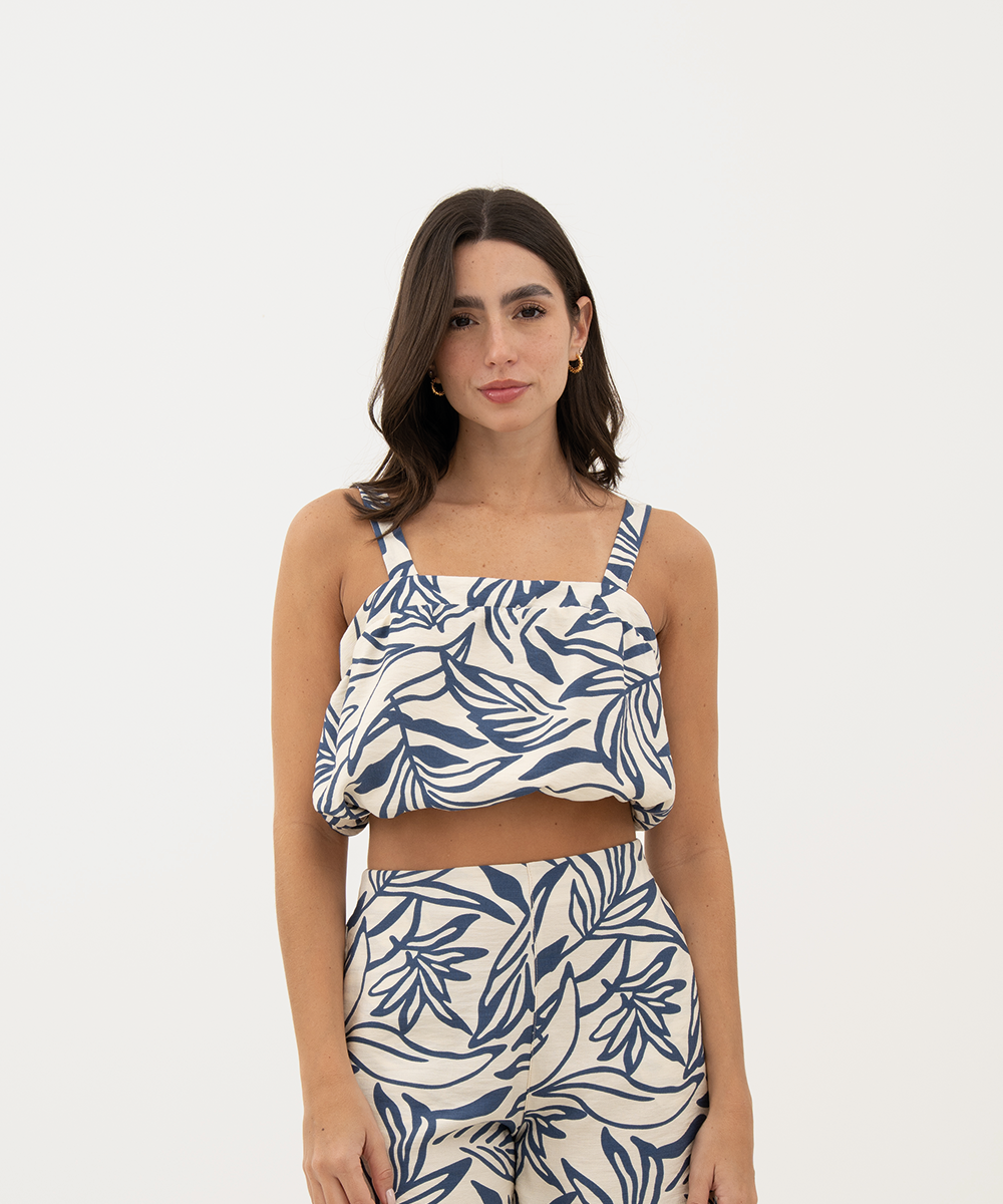 Blusa globo AZUL PROFUNDO