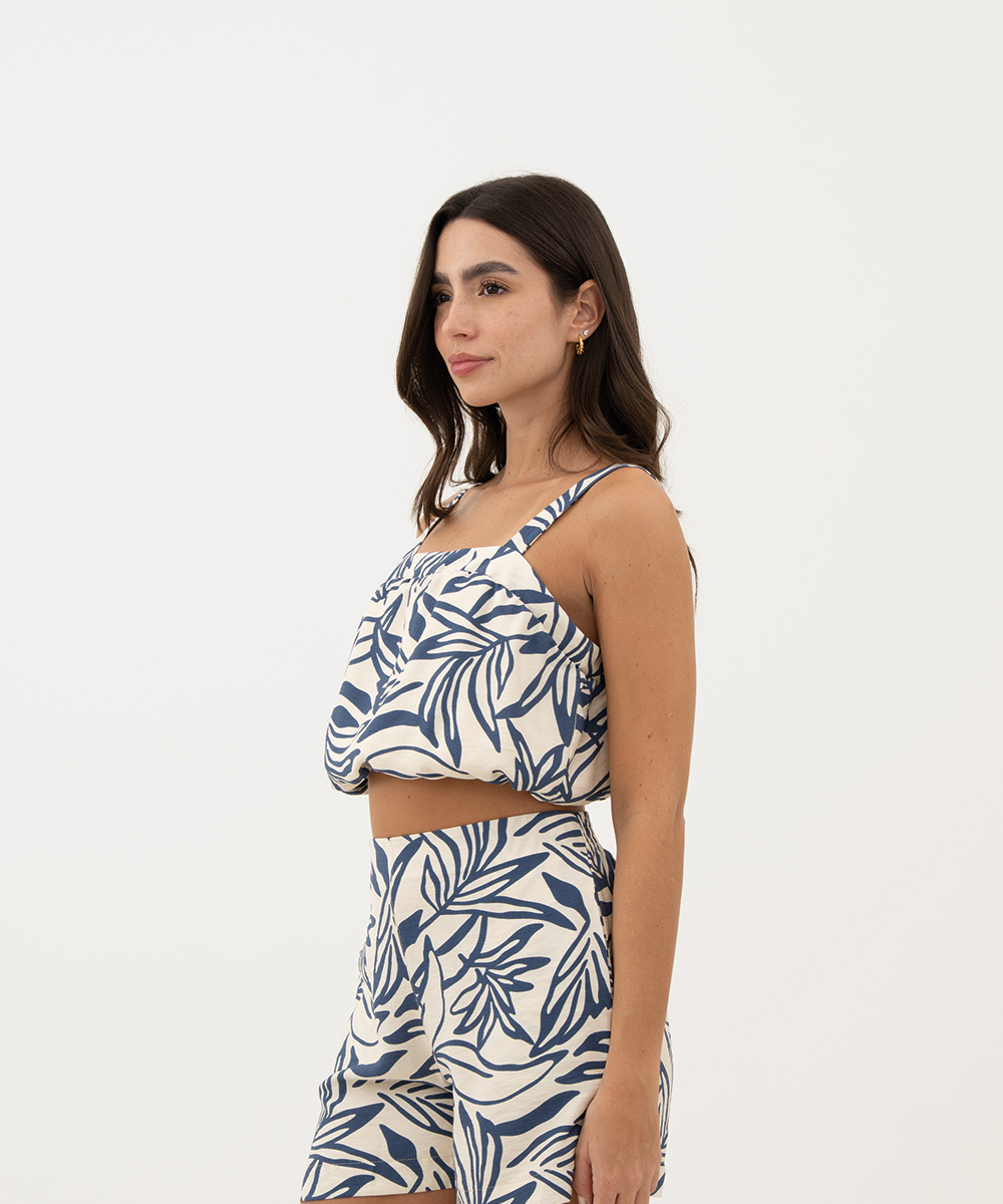 Blusa globo AZUL PROFUNDO