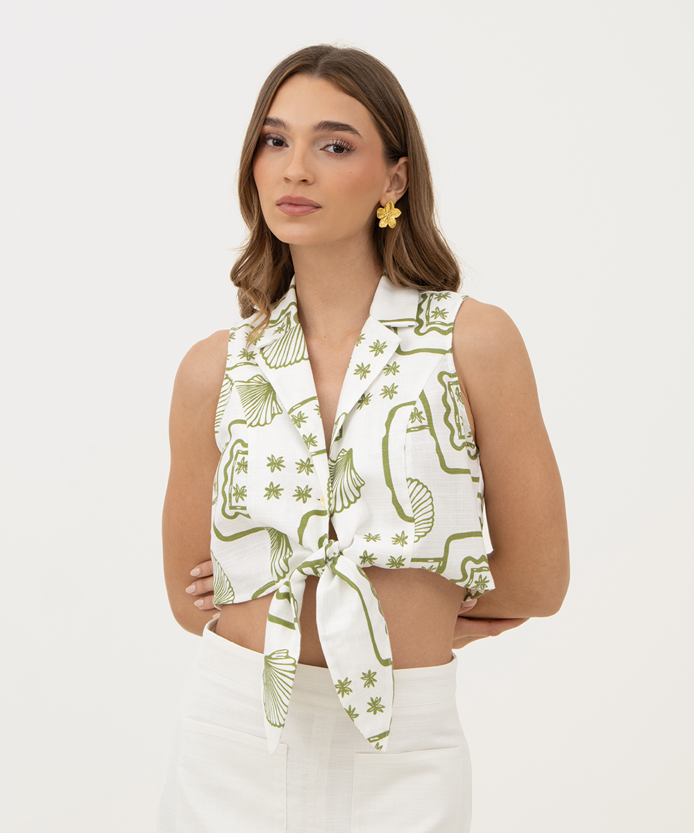 Camisa sisa VERDE OLIVA
