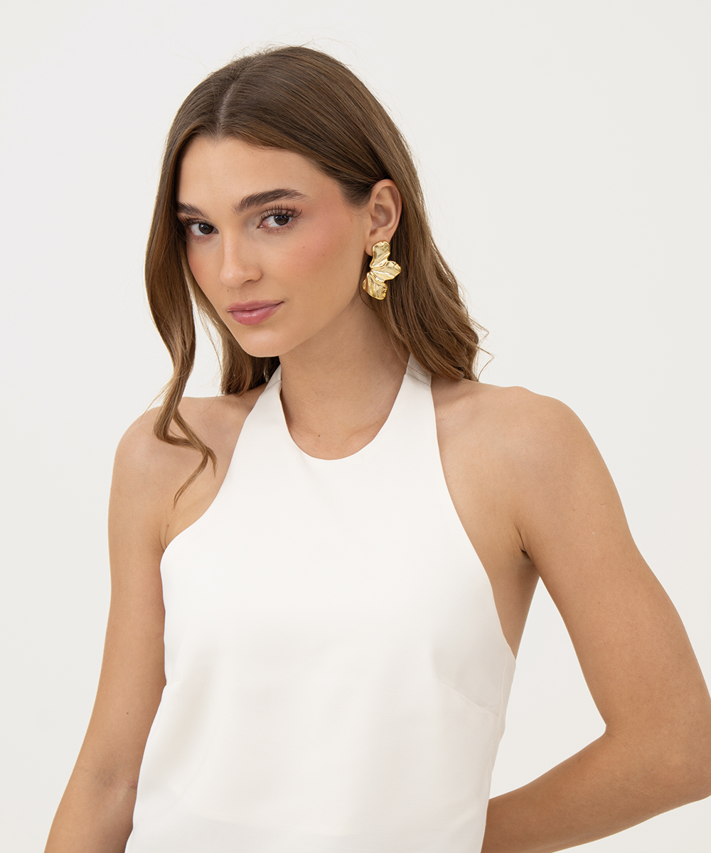 Blusa halter BLANCO