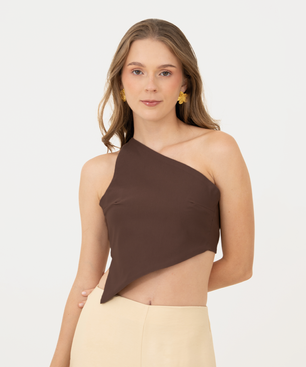 Blusa asimétrica CHOCOLATE