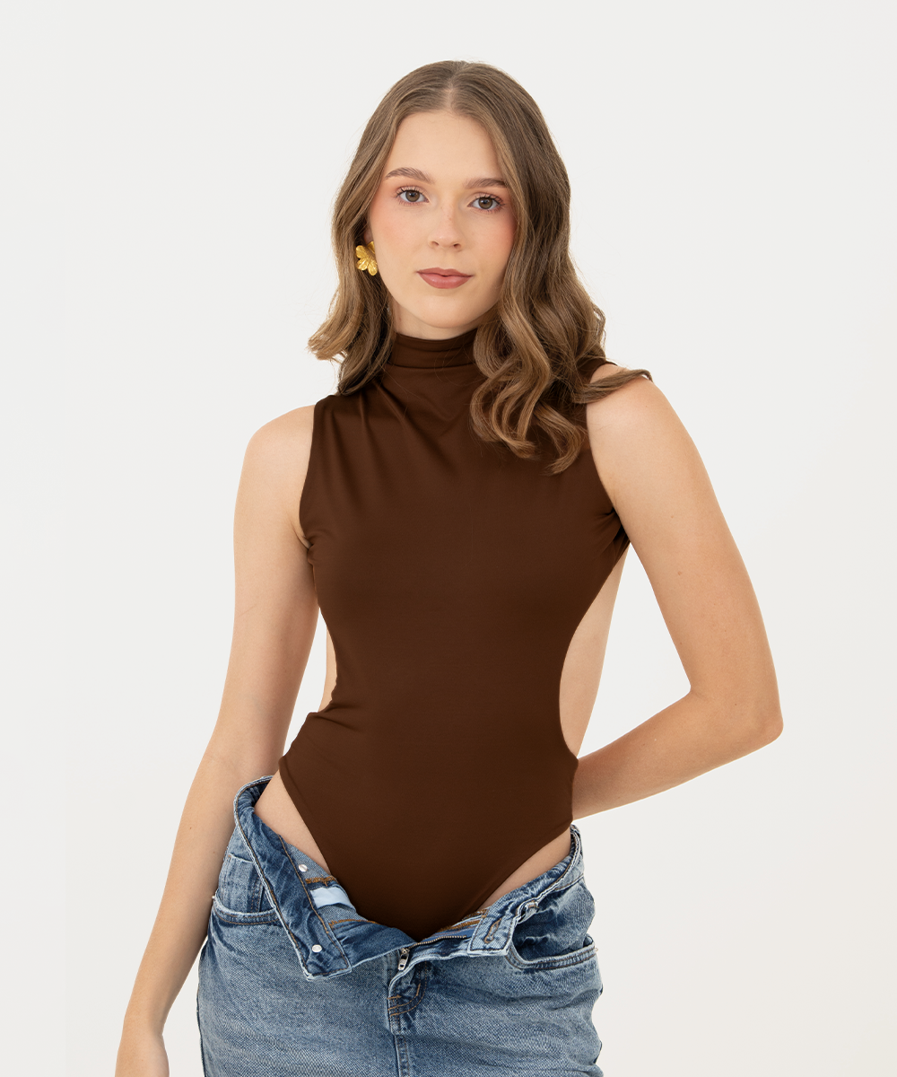 Body cuello tortuga Chocolate