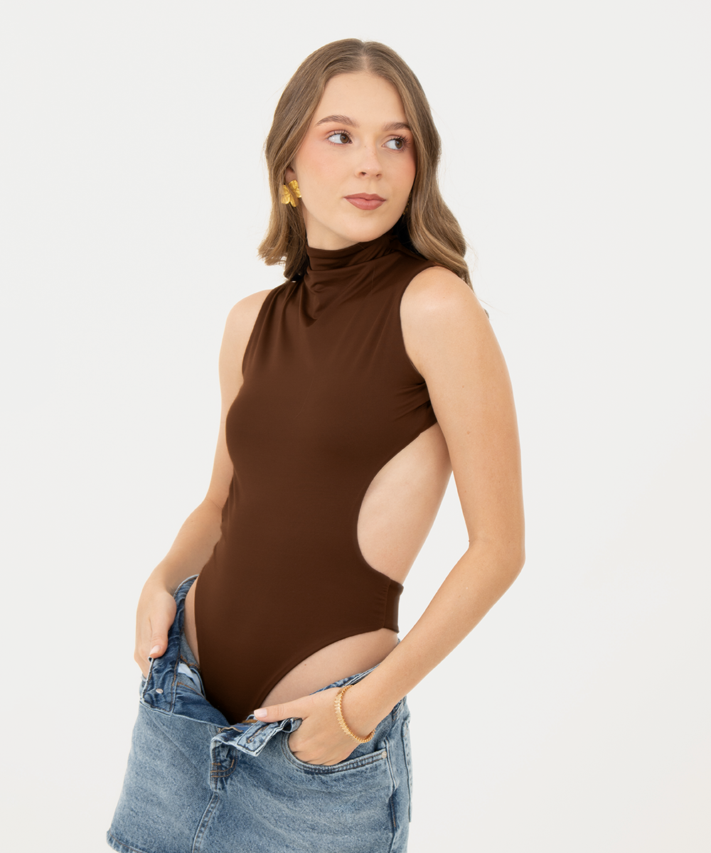Body cuello tortuga Chocolate