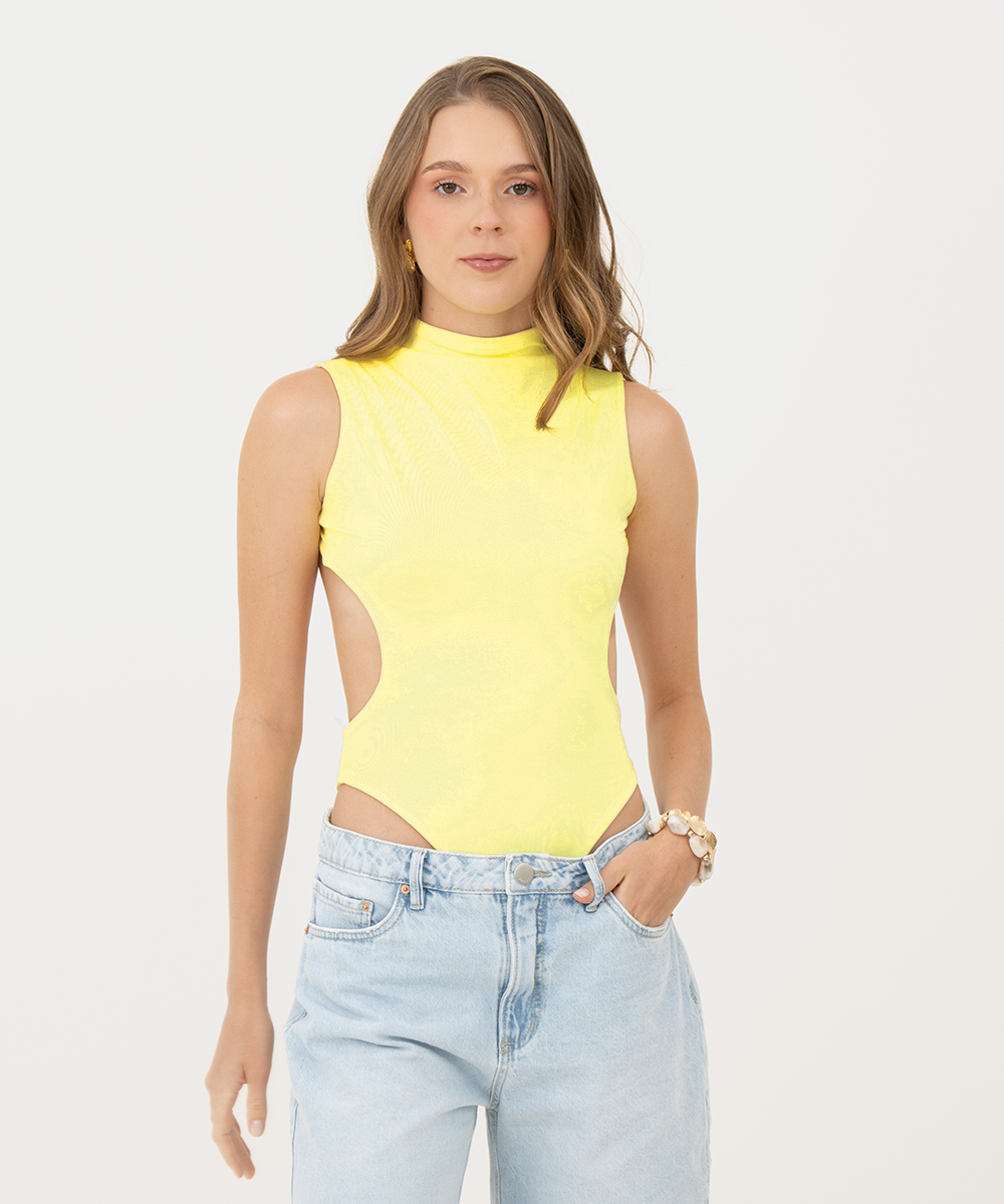Body cuello tortuga Amarillo
